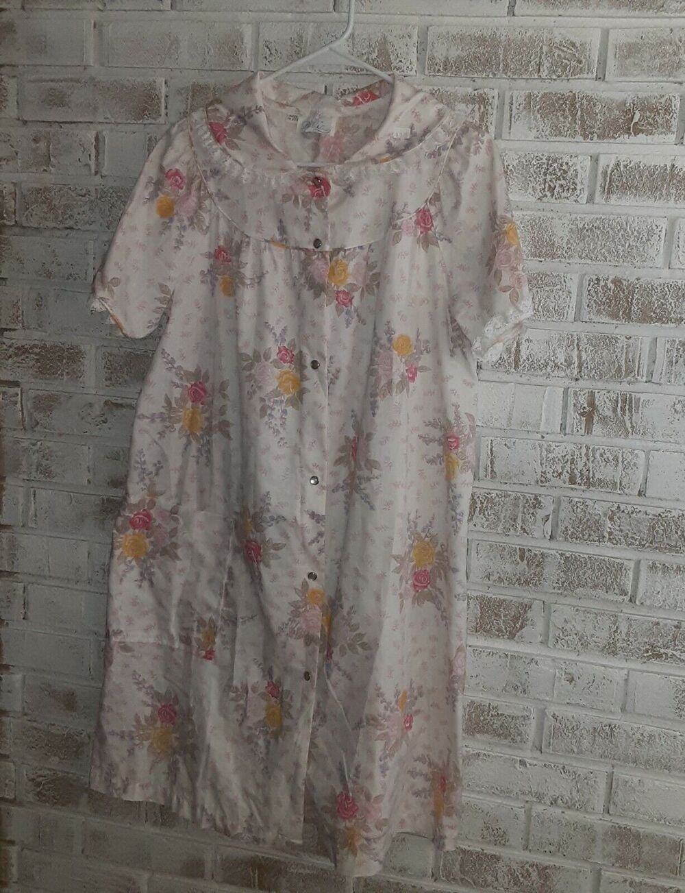 Vintage Delia Summer Housecoat Floral Cottage Read Measurements